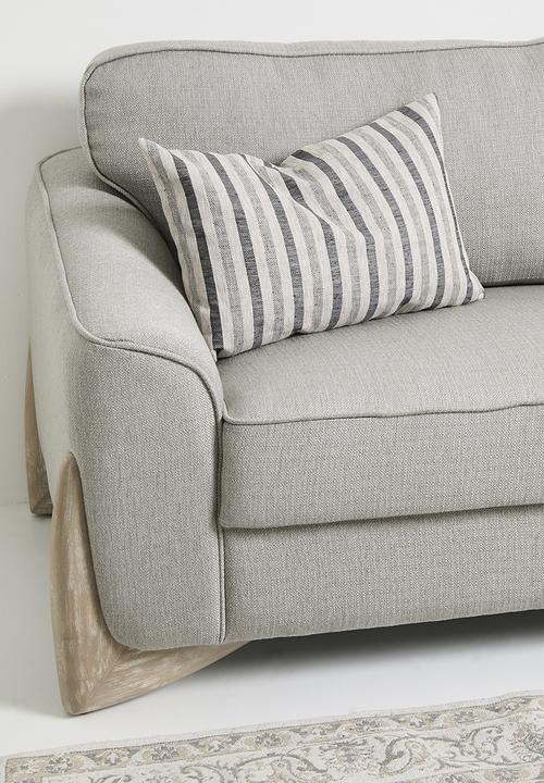 Hertex Fabrics - Peppercorn cushion cover - neutral & Black