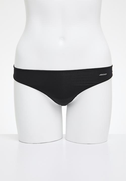 Jockey - 3 Pack npl G-string - Black/Grisaille/Blue