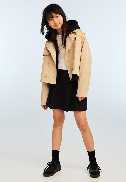 H&M - Pleated a-line skirt - black