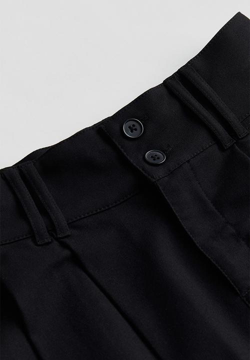 H&M - Pleated a-line skirt - black