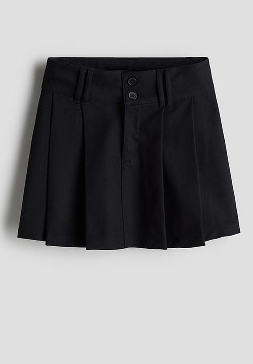 H&M - Pleated a-line skirt - black