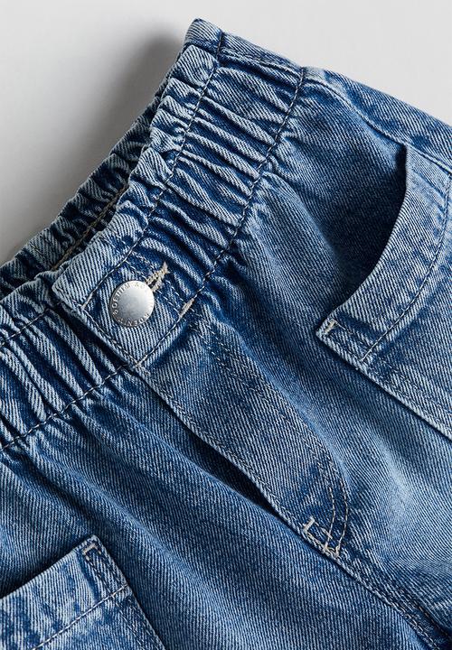 H&M - Loose fit denim shorts - denim blue
