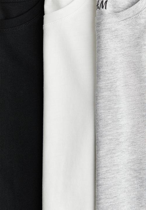 H&M - 3 pack cotton tops - multi