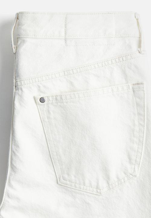H&M - Straight regular jeans - white