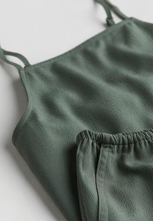 H&M - Strappy top and trousers set - khaki green