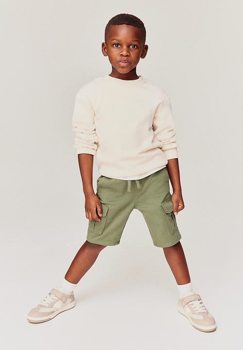 H&M - Cargo shorts - khaki green 