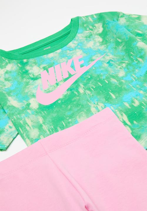 Nike - Nkg boxy tee & bike short - pink rise
