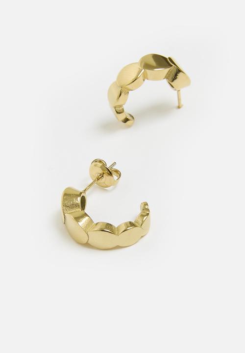 Tessa Design - Harriet disk hoop - gold
