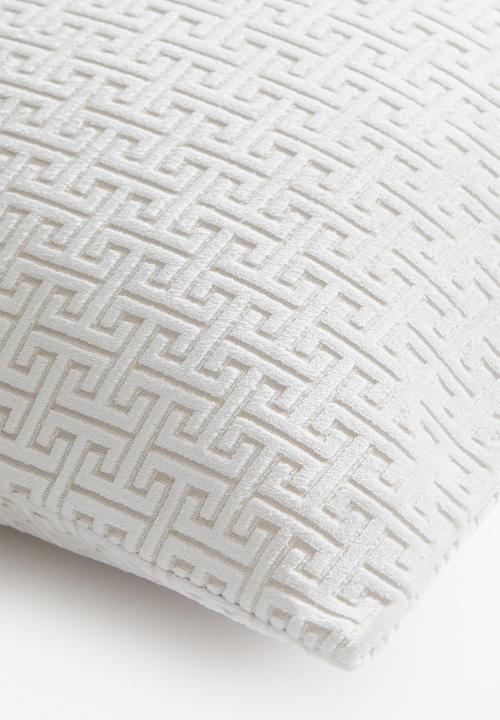 H&M - Patterned cushion cover - beige,multi
