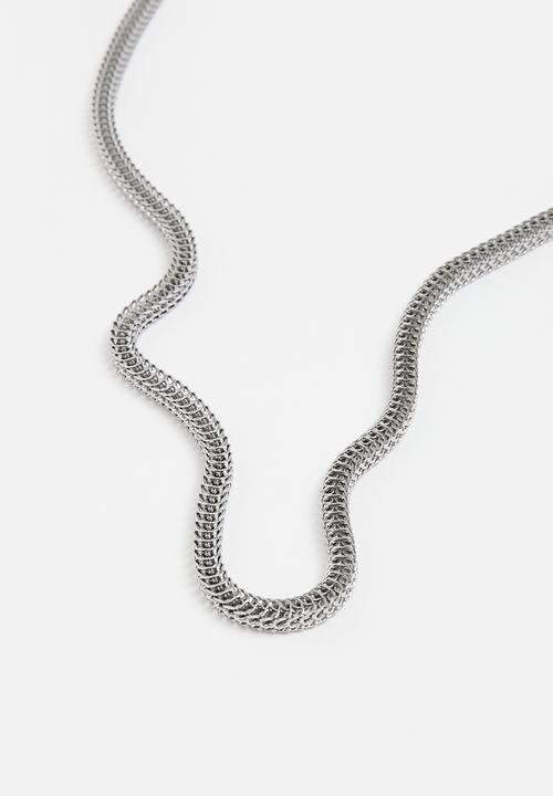 Tessa Design - Valeria herring bone necklace - silver
