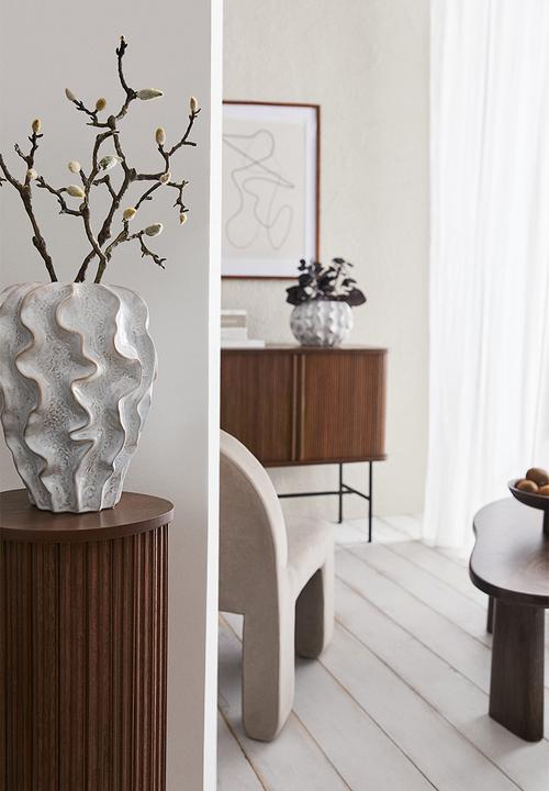 H&M - Stoneware vase - white