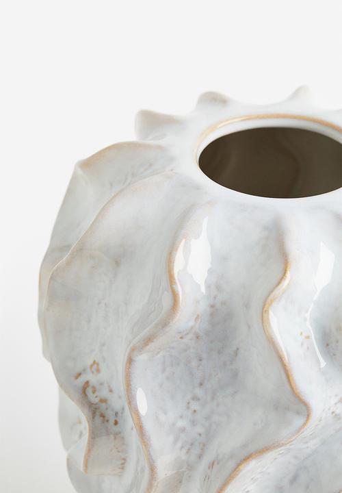 H&M - Stoneware vase - white