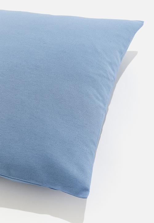 H&M - Cotton canvas cushion cover - blue