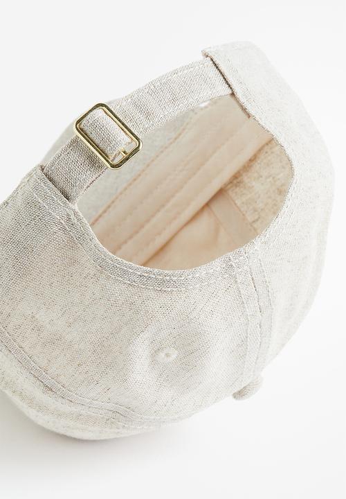 H&M - Embroidery-detail cap - beige