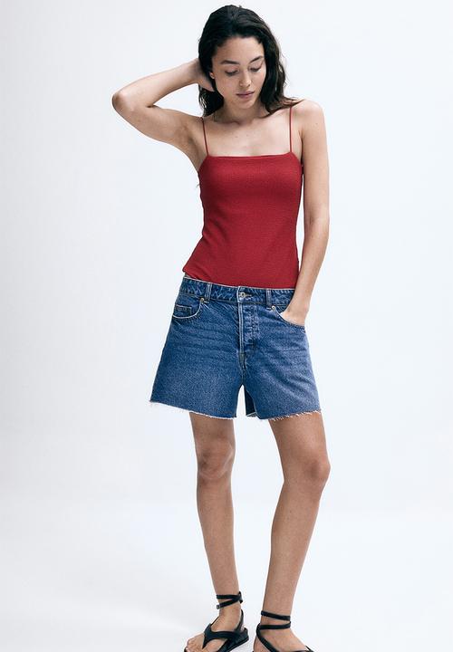 H&M - Denim shorts - dark denim blue
