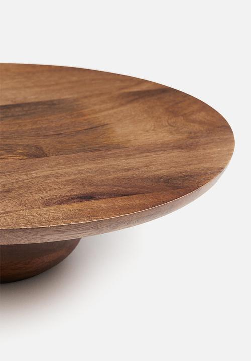 H&M - Wooden cake stand - brown