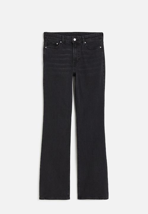 H&M - Bootcut high jeans - black