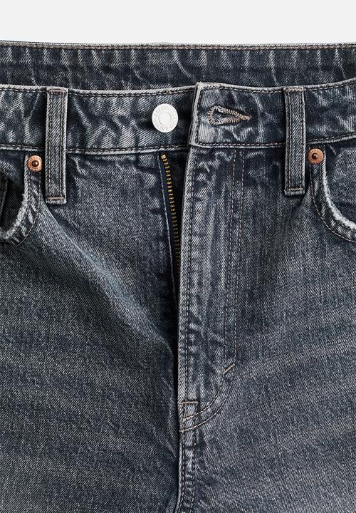 H&M - Slim straight high jeans - blue