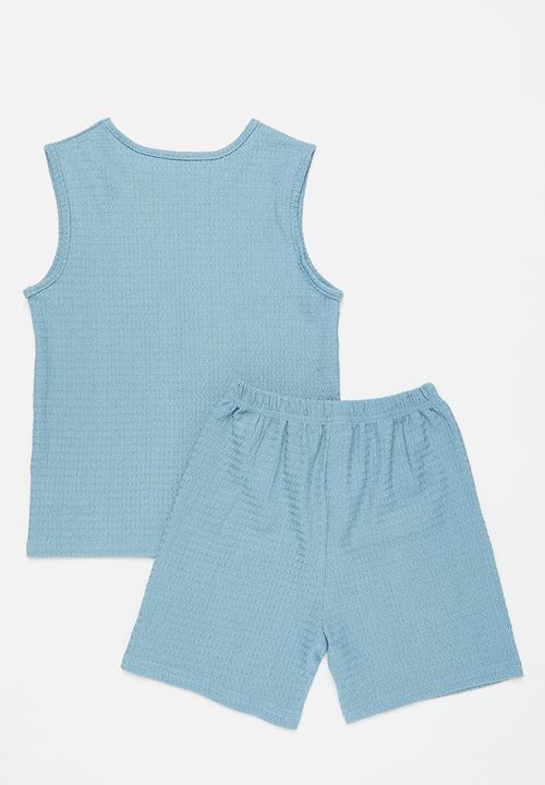 Pop Candy - Top & short set-blue