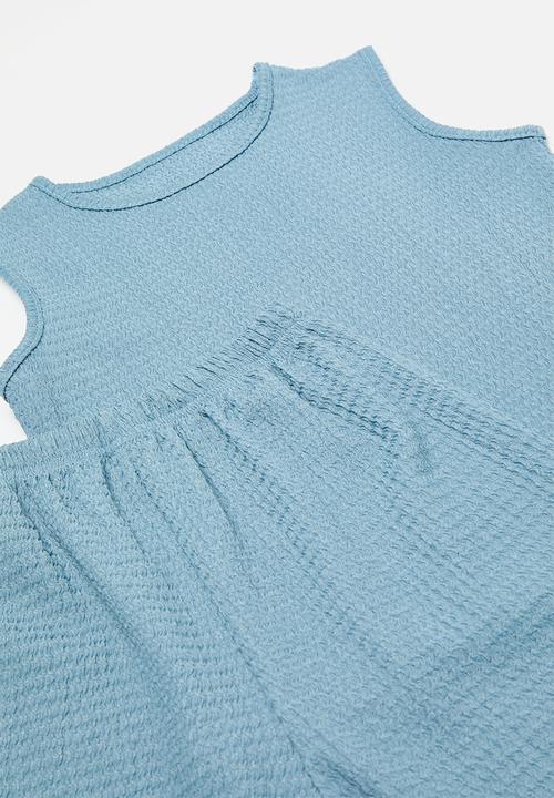 Pop Candy - Top & short set-blue