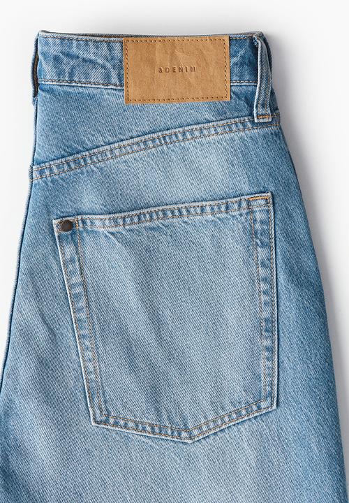 H&M - Curvy fit wide ultra high jeans - blue