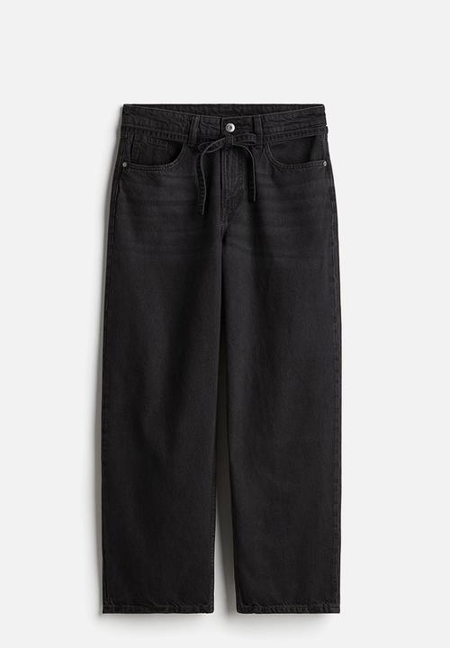 H&M - Super baggy low jeans - black