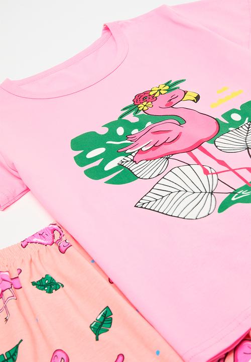 Pop Candy - Flamingo pringo pj set-pink