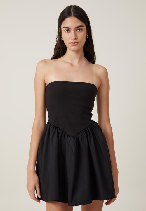 romee dress cotton on Buy Cotton On Cream Dropped Waist Romee Shirred Maxi Dress with Poplin  Skirt from Next USA