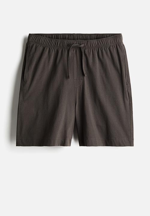 H&M - Pyjama shirt and shorts - dark grey