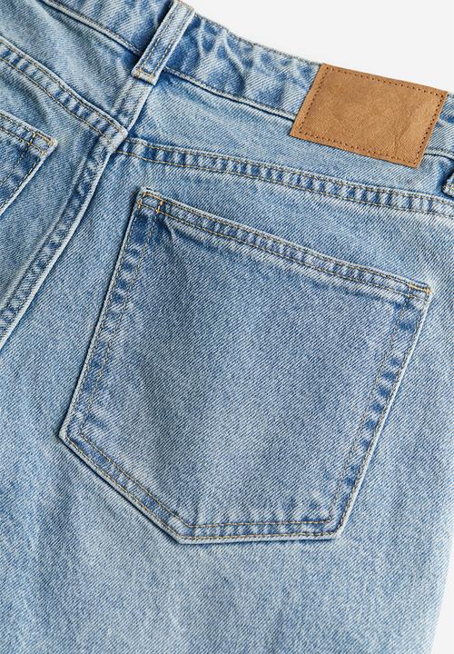 H&M - Tapered high jeans - light denim blue