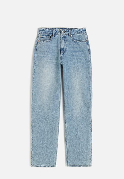 H&M - Tapered high jeans - light denim blue