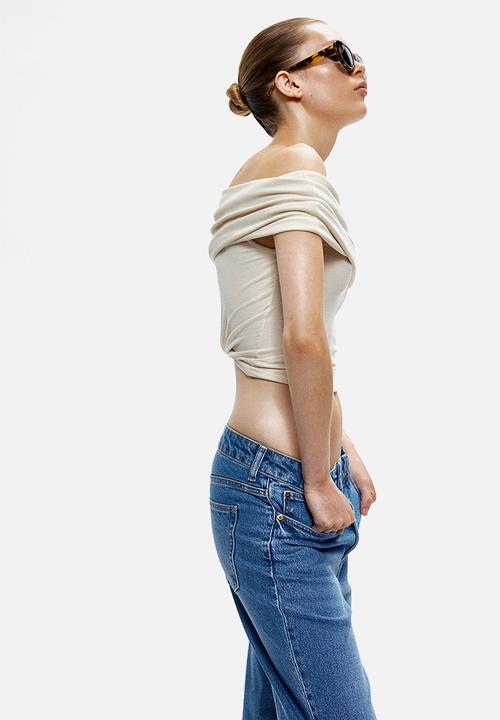 H&M - Slim straight high ankle jeans - denim blue