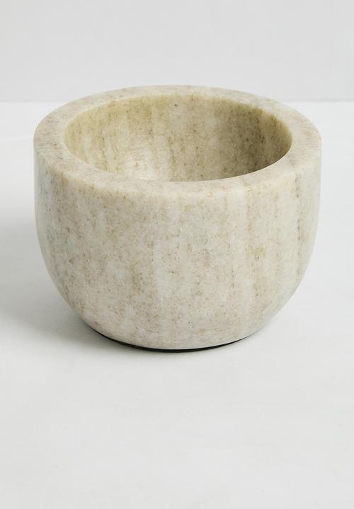 Sixth Floor - Marble pestle & mortar - Natural