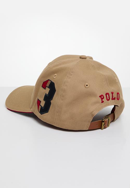 POLO - 6 Panel Crest Equestrian Peak - Stone
