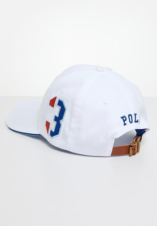 POLO - 6 Panel Crest Equestrian Peak - White