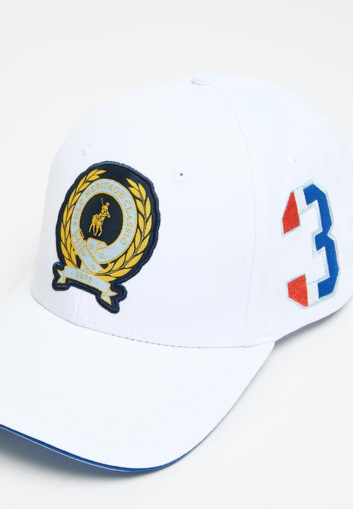 POLO - 6 Panel Crest Equestrian Peak - White