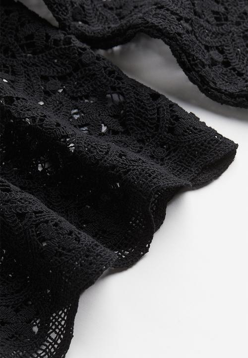 H&M - Lace blouse - black