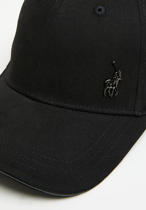 POLO - 6 Panel jacquard peak - black
