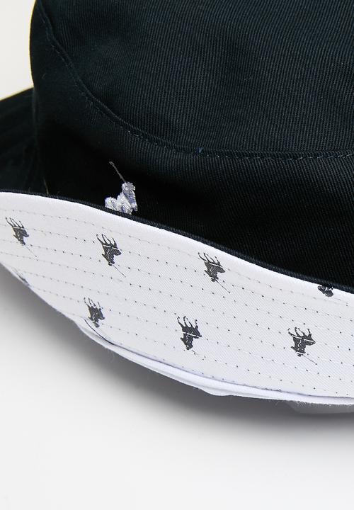 POLO - Monogram Reversible Bucket - Navy/White