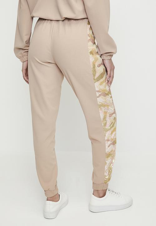 SISSY BOY - Made The Cut: Tracksuit Pants With Side Inset - Sand