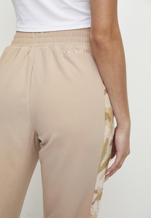 SISSY BOY - Made The Cut: Tracksuit Pants With Side Inset - Sand