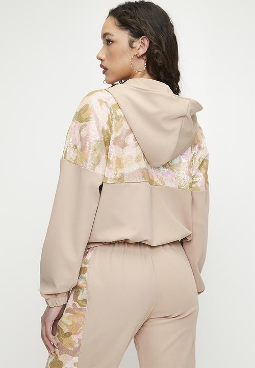 SISSY BOY - Made The Cut: Quaterzip Tracksuit Top With Hood - Sand