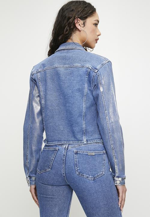 SISSY BOY - Julia: Denim Jacket With Foil Print  - Med Vintage