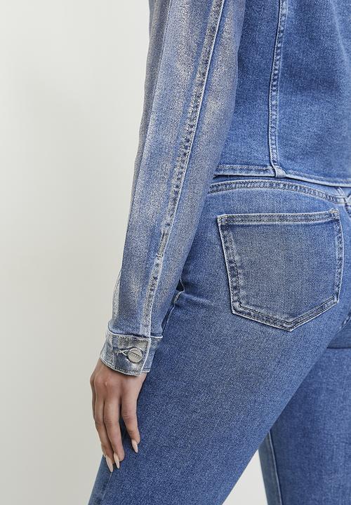 SISSY BOY - Julia: Denim Jacket With Foil Print  - Med Vintage