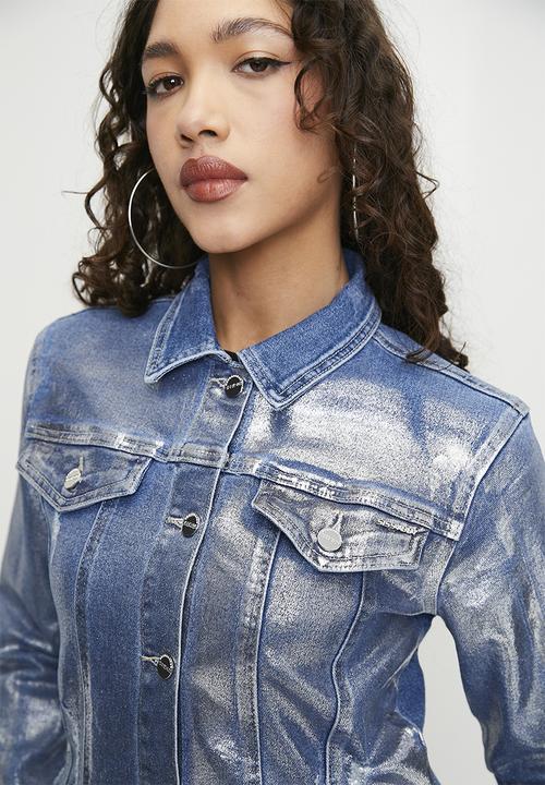 SISSY BOY - Julia: Denim Jacket With Foil Print  - Med Vintage