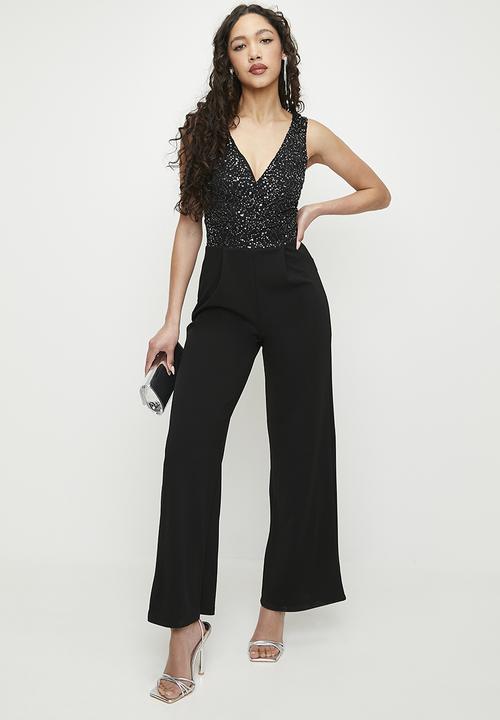 SISSY BOY - All For Me: Jumpsuit With Wrap Bodice - Black
