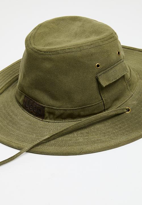 JEEP - Wide brim Hat - Olive