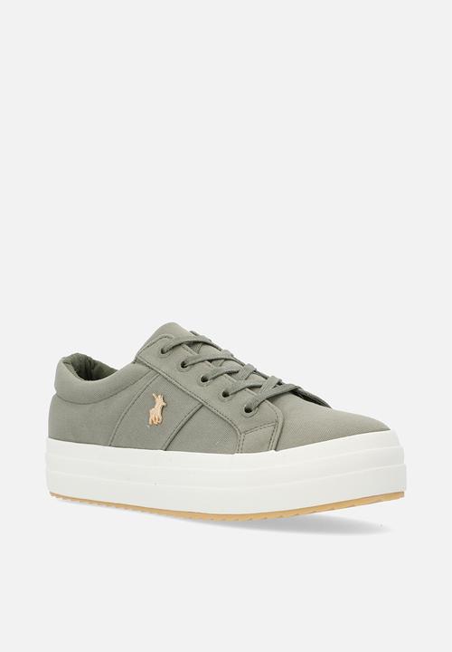 POLO - Classic canvas sneaker - Olive