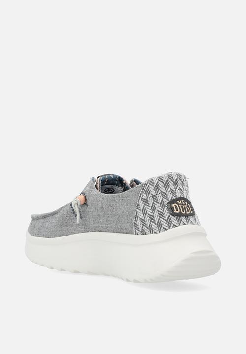 Hey Dude - Wendy Peak Chambray Woven Slip-On - Grey