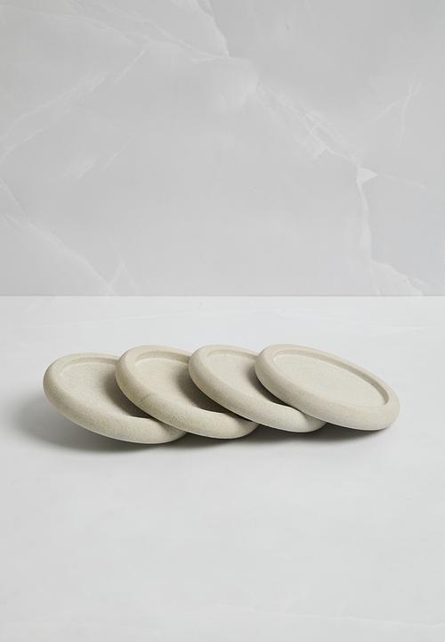 Sixth Floor - Sandstone coasters set of 4 - Natural